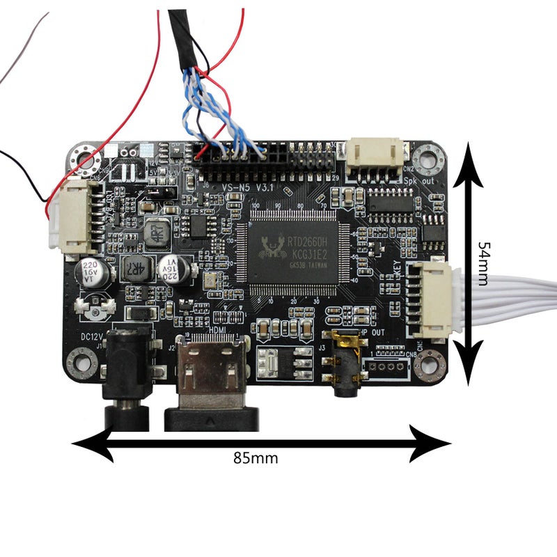 VSDISPLAY 5" ZJ050NA-08C 5 inch 640X480 LCD Screen Work with LCD Controller Driver Board VS-N5V3.1 AT050TN22 Replacement Screen - Image 3